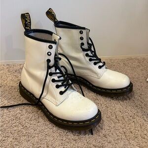Dr. Martens White Combat Boots